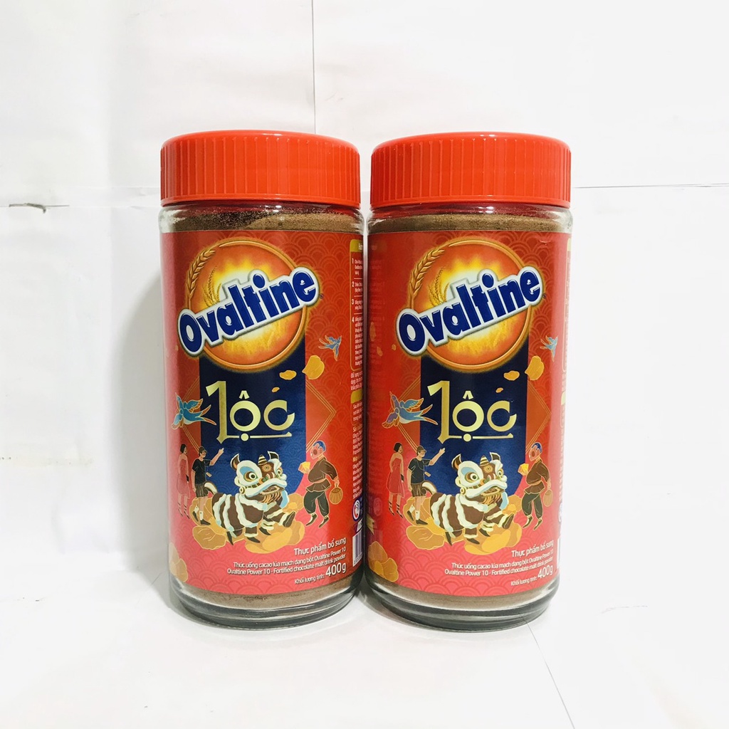 Thức uống lúa mạch hương vị socola Ovaltine bột hũ thủy tinh 400G