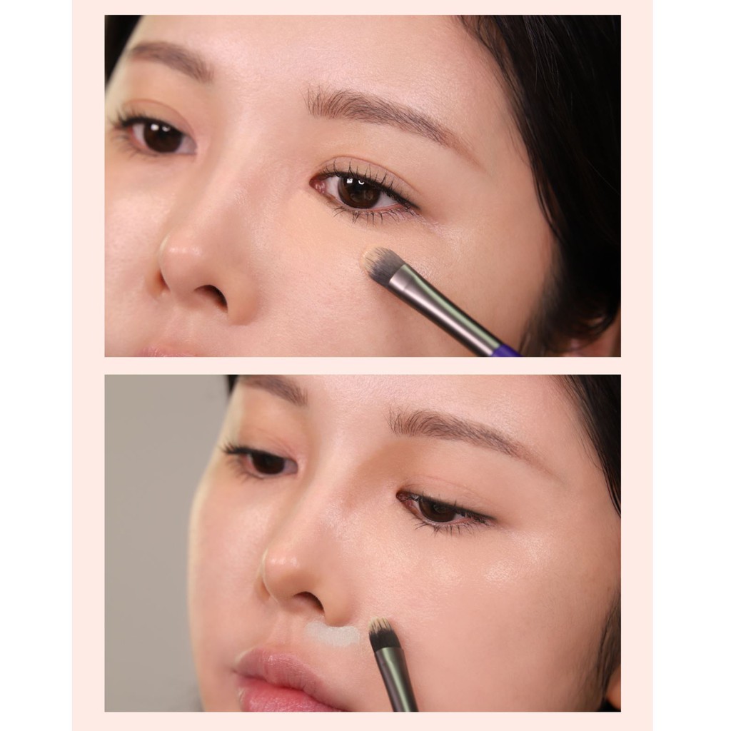 Bảng phấn che khuyết điểm chuyên nghiệp 6 màu Hàn Quốc Holika Holika Hard Cover Makeup bảo vệ da chống thấm 9,6g