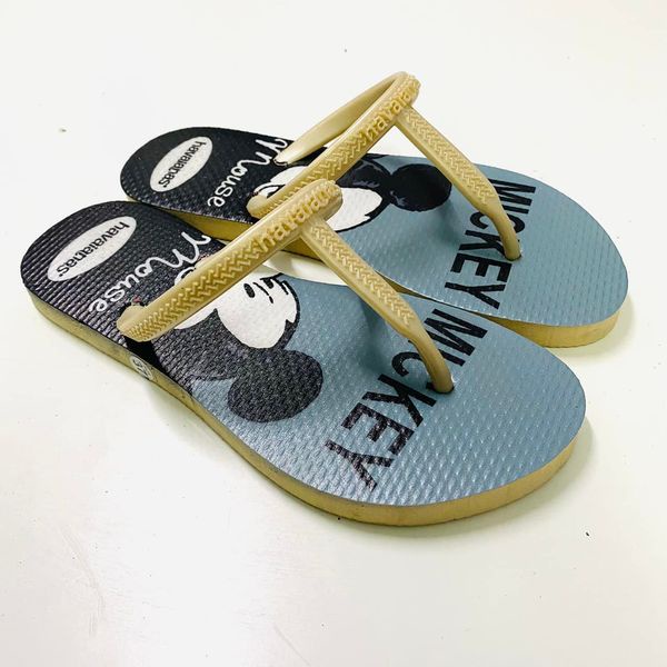 Dép Lào/Dép kẹp xốp Thái Lan Havaianas Mickey siêu kute Chất Liệu Cao Su