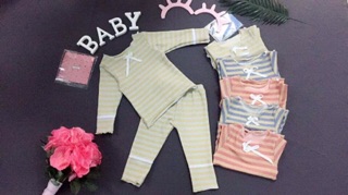 Bộ kẻ cho bé gái 8-22kg