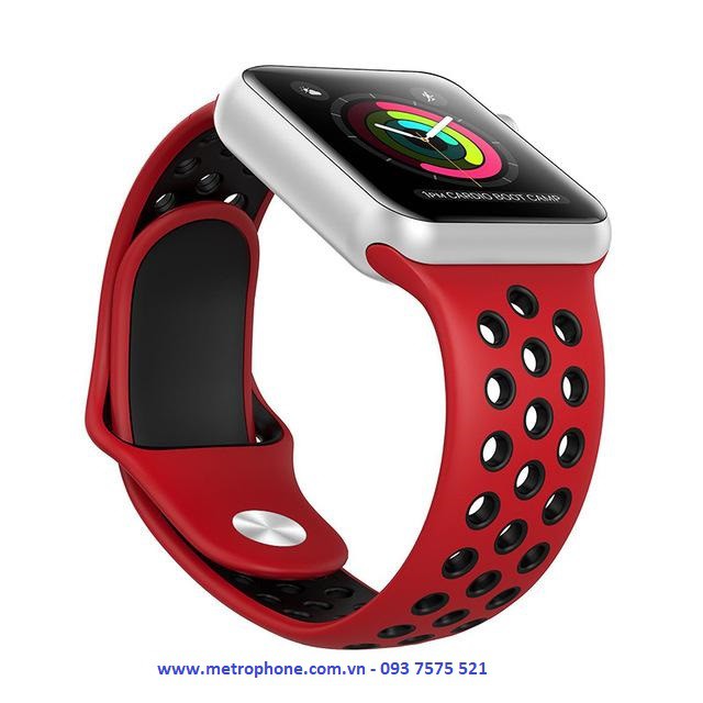 DÂY NHỰA ĐỤC LỖ NIKE+ CHO APPLE WATCH 38MM/40MM/42MM/44MM