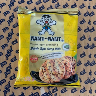 Bánh gạo rong biển WANT WANT 118g