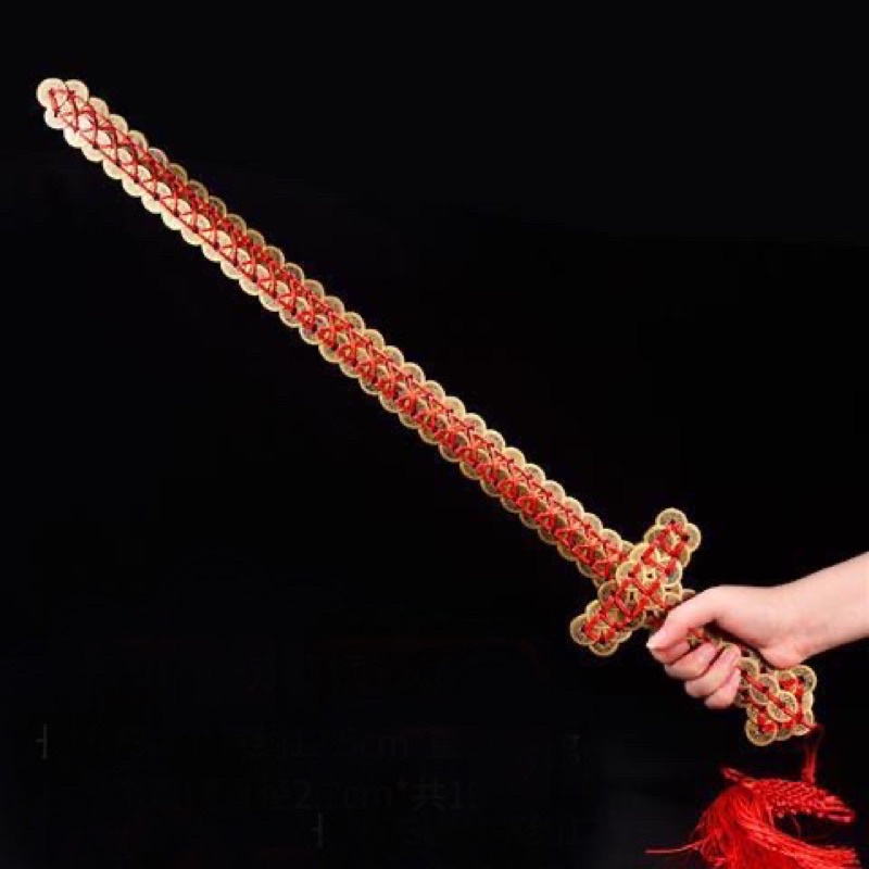 Kiếm đồng phong thuỷ thất tinh kim tiền dài 60cm