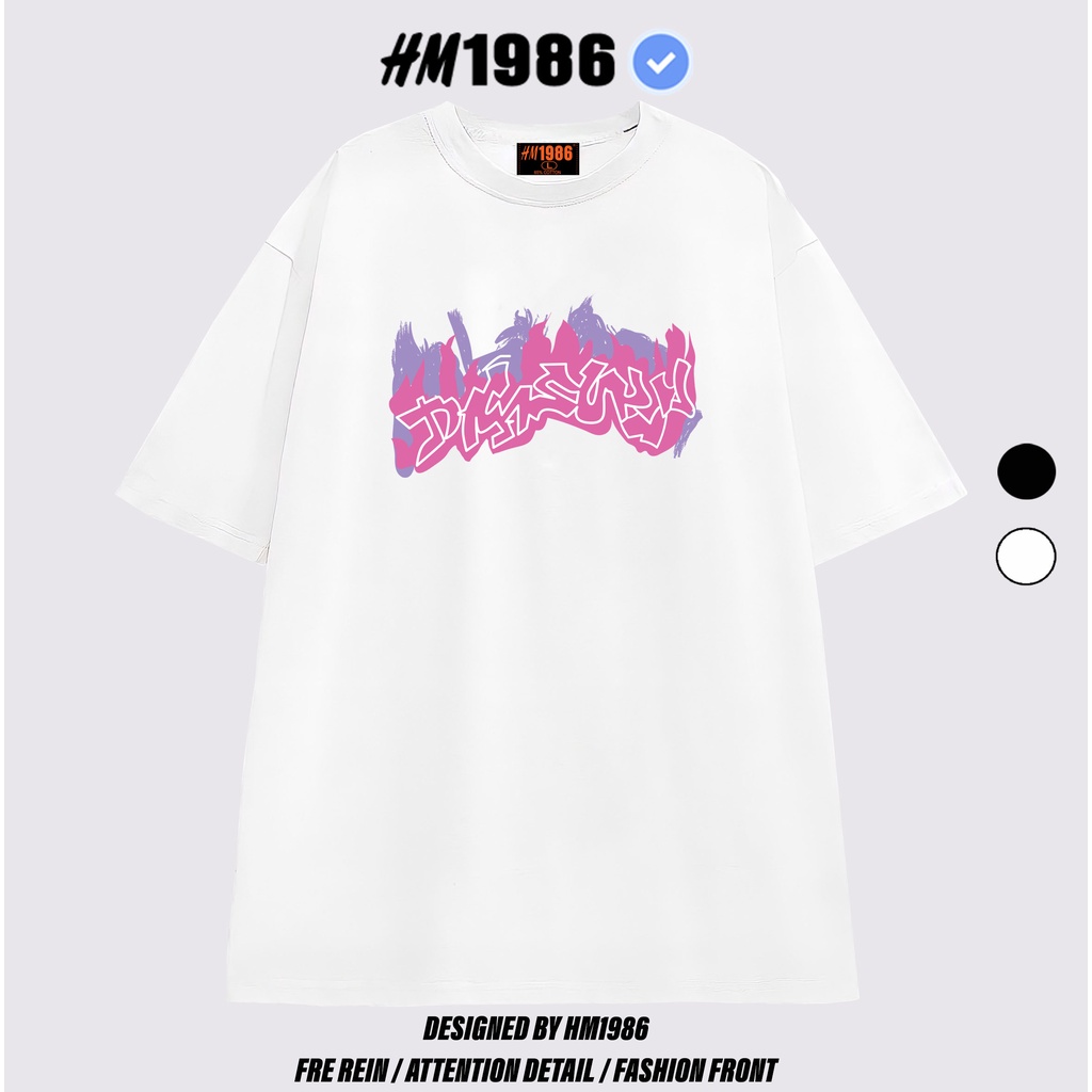 Áo thun tay lỡ form rộng unisex HM1986 3143