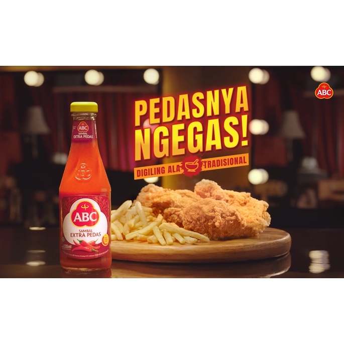 Tương Ớt Cay ABC Sambal EXtra Pedas Chai Thuỷ Tinh 335ml, Nhập Khẩu Indonesia, Chính Hãng