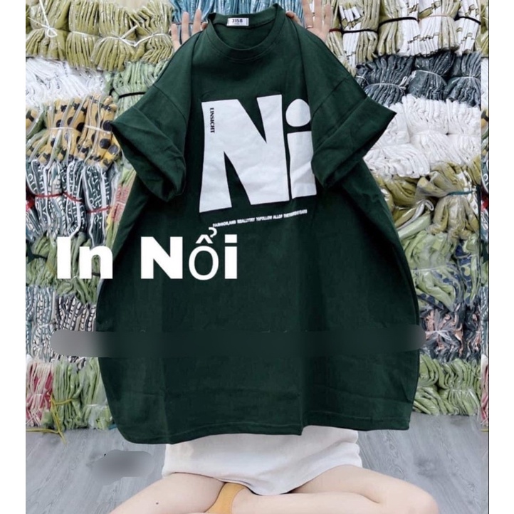 Áo Thun Nam Nữ Tay Lỡ In Chữ Nổi Ni Chất Cotton Mịn, Form Rộng Unisex Oversize Style Hàn Quốc