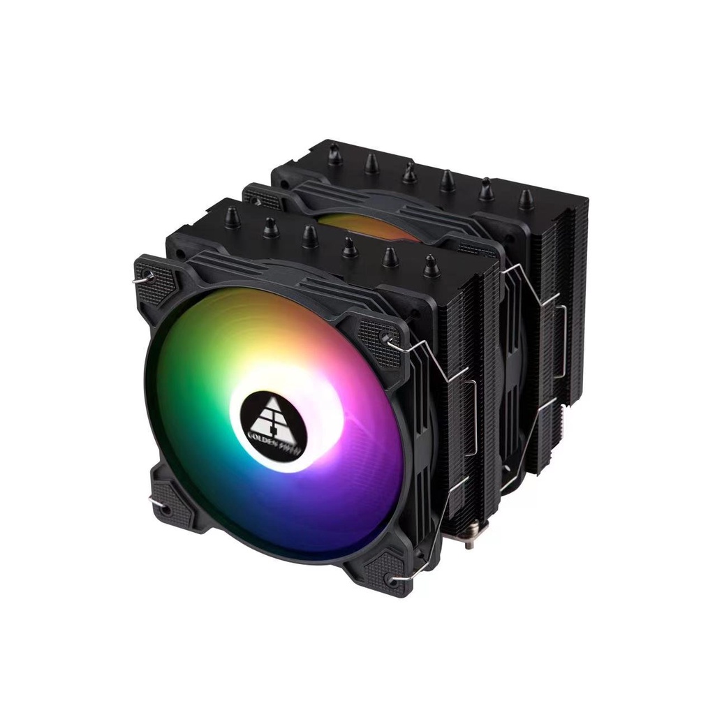 TẢN NHIỆT KHÍ CPU GOLDEN FIELD WIND BLACK 2 FAN LED ARGB SYNC