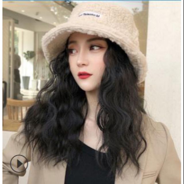 Tóc giả cao cấp ❤️❤️ FREESHIP ❤️❤️ nguyên đầu xù kèm mũ lông siêu đẹp