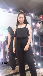 JUMPSUIT BÈO 2 DÂY ( có quay clip thật )