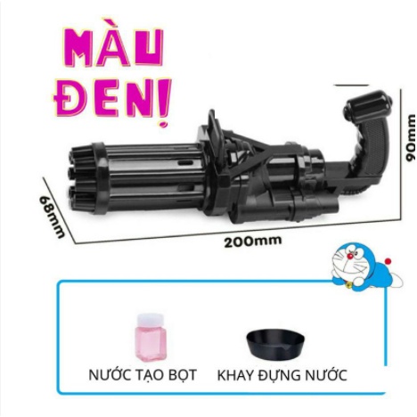 Súng Bắn Bong Bóng, Súng Thổi Bong Bóng Xà Phòng 8 Nòng Siêu Mạnh ,Hình Cây Súng 6 Nòng Siêu Đẹp Cho Các Bé