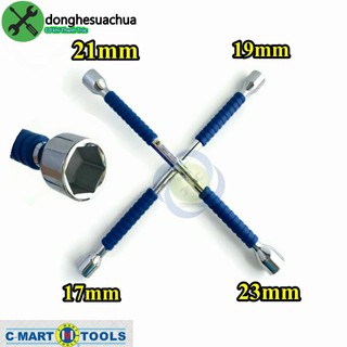 Tuýp chữ thập mở bánh xe c-mart f0010b-400 17x19x21x23mm