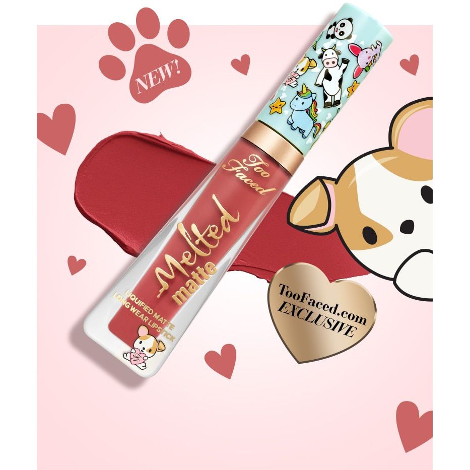 Son kem lì Too Faced Gingerbread Man và Gingerbread Girl, Clover 3 Melted Matte Lipstick fullsize