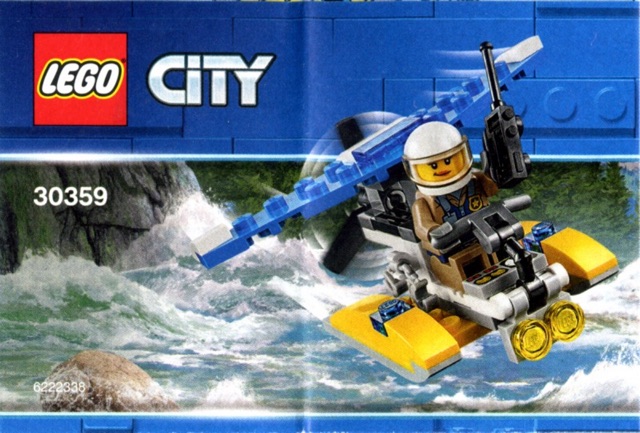 Lego City 30359 - Police Water Plane polybag - Bộ xếp hình Lego Máy bay cảnh sát mini