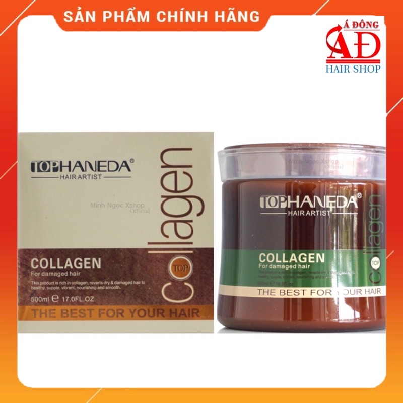 [+Tặng mũ trùm] [HŨ] DẦU HẤP Ủ TÓC TOP HANEDA COLLAGEN SIÊU MỀM MƯỢT PHỤC HỒI TÓC CHÍNH HÃNG 500ml