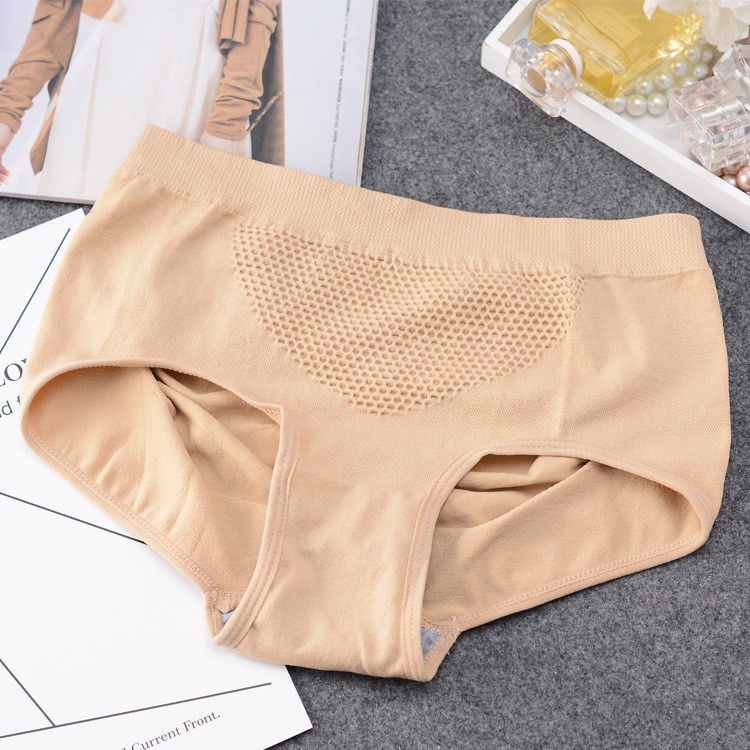 Quần lót cotton không đường may lưng cao phong cách Nhật Bản