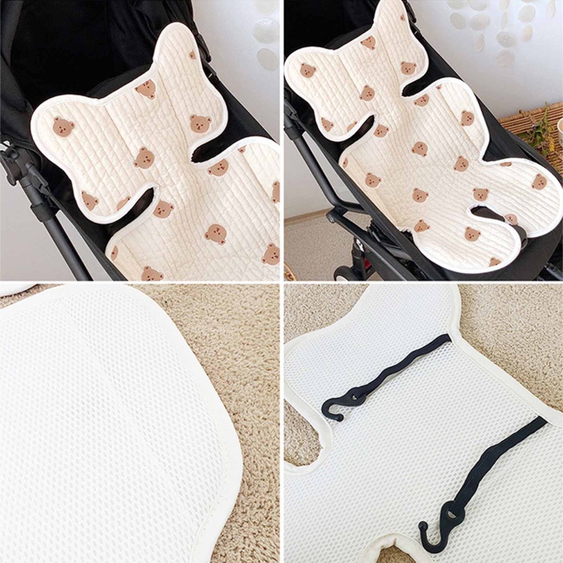 Đệm Lưới 3D Mềm Mại Thoáng Khí Lót Xe Đẩy Em Bé