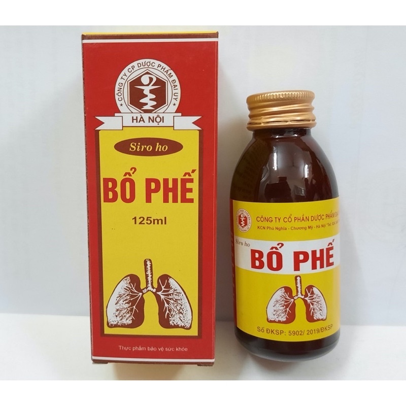 BỔ PHẾ 125ml - Hỗ trợ giảm ho trong các trường hợp: Ho gió, ho khan, ho do cảm lạnh, viêm họng, viêm phế quản