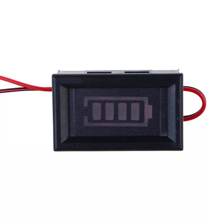 Đồng hồ báo dung lượng bình acquy 12V - 24V và khối pin 3s 12.6V. Đồng hồ báo phần trăm pin từ 0 - 100%