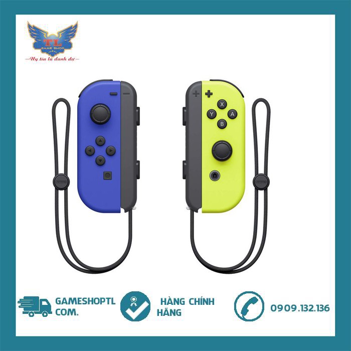 Tay Cầm Set Joycons Nintendo Switch Blue/Neon Yellow