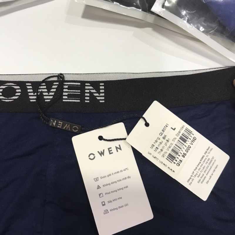 Quần sịp nam OWEN boxer mềm mát kháng khuẩn OBX01