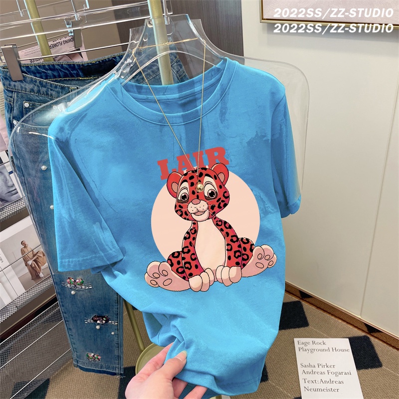 NRVP Áo thun tay ngắn cổ tròn thời trang mùa hè phong cách Hàn Quốc 2022