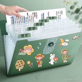 Cặp file túi đựng tài liệu A4 5 ngăn siêu đẹp độc lạ giao màu ngẫu nhiên