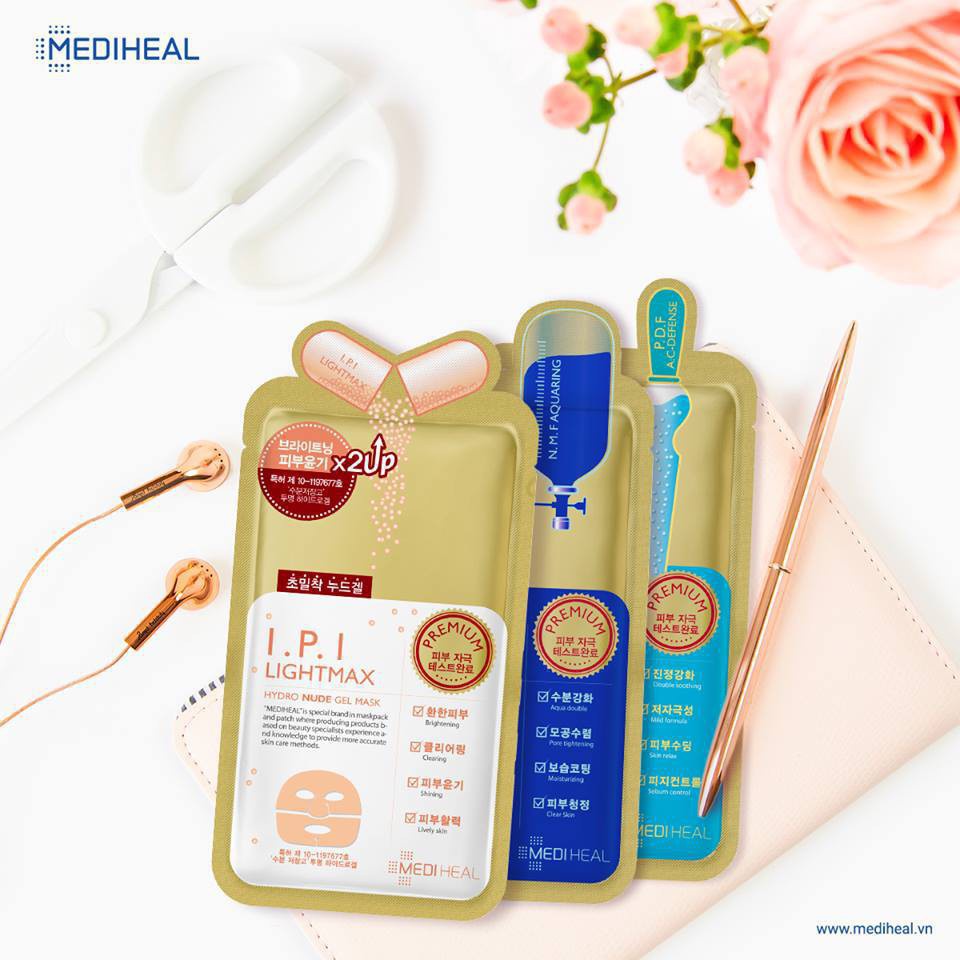 Mặt nạ dưỡng trắng sáng da siêu tốc Mediheal I.P.I Lightmax Hydro Nude Gel Mask 30g | BigBuy360 - bigbuy360.vn