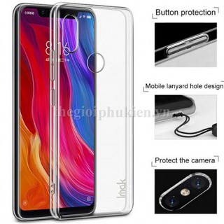 Ốp lưng IMAK Xiaomi Mi8 trong suốt cứng chính hãng