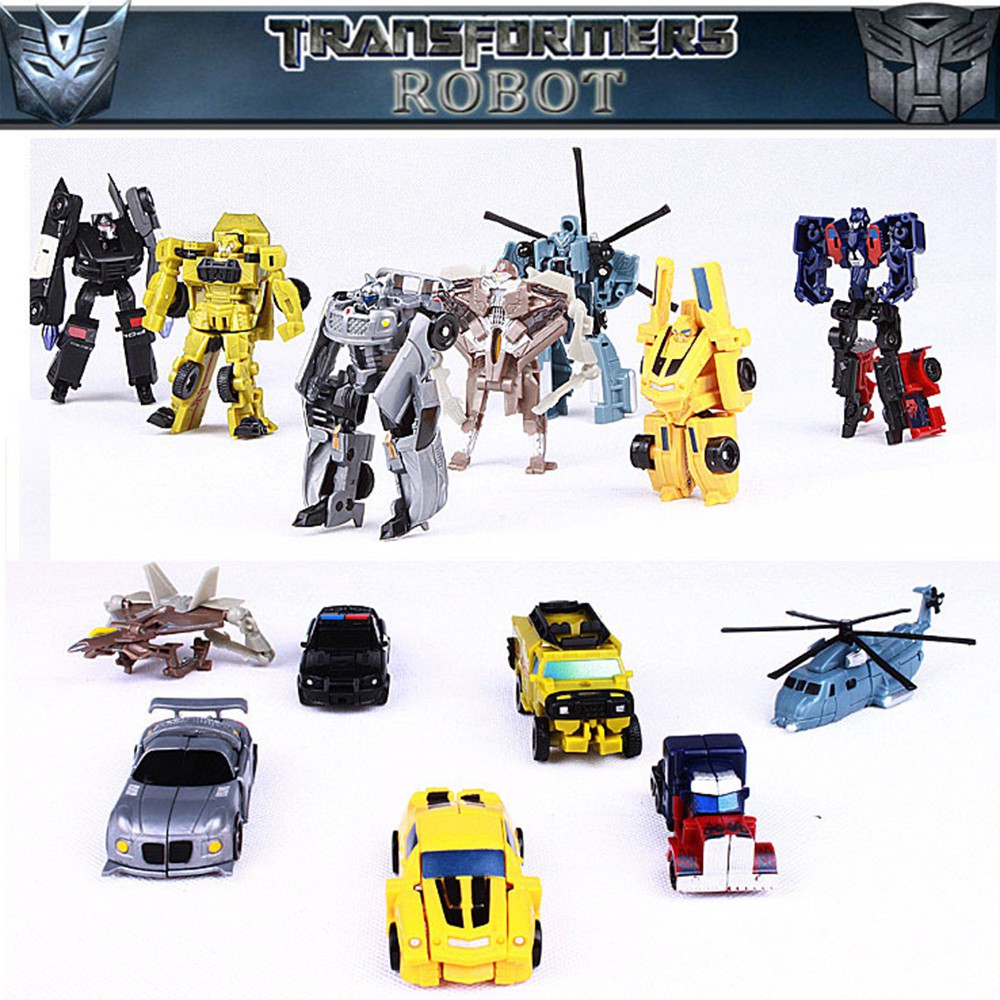 PS1 Mombady Mini Transformers Optimus Prime Bumble Bee Kids Nhân Vật Hành Động Đồ Chơi Morphing Robo
