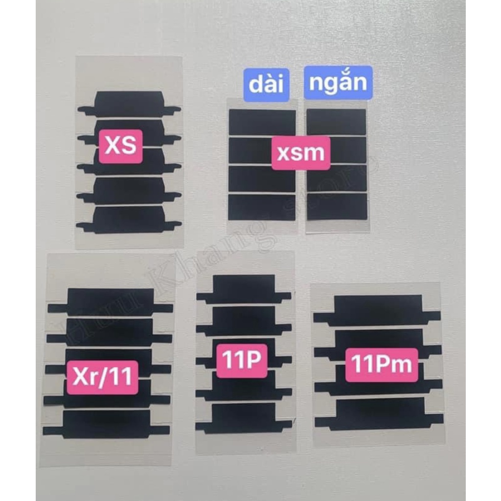 Seal dán cổ cell / seal dán pin Xs / xsm / 11 / 11p / 11pm / 12 / 12pm