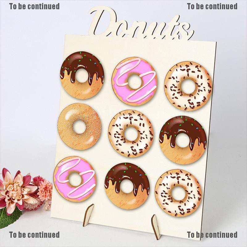 Giá Gỗ Trưng Bày Bánh Donut Sáng Tạo Đáng Yêu