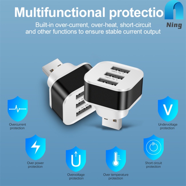 Đầu Chia 3 Cổng Usb 3 Cổng Tốc Độ Cao Tiện Dụng Mang Theo Du Lịch