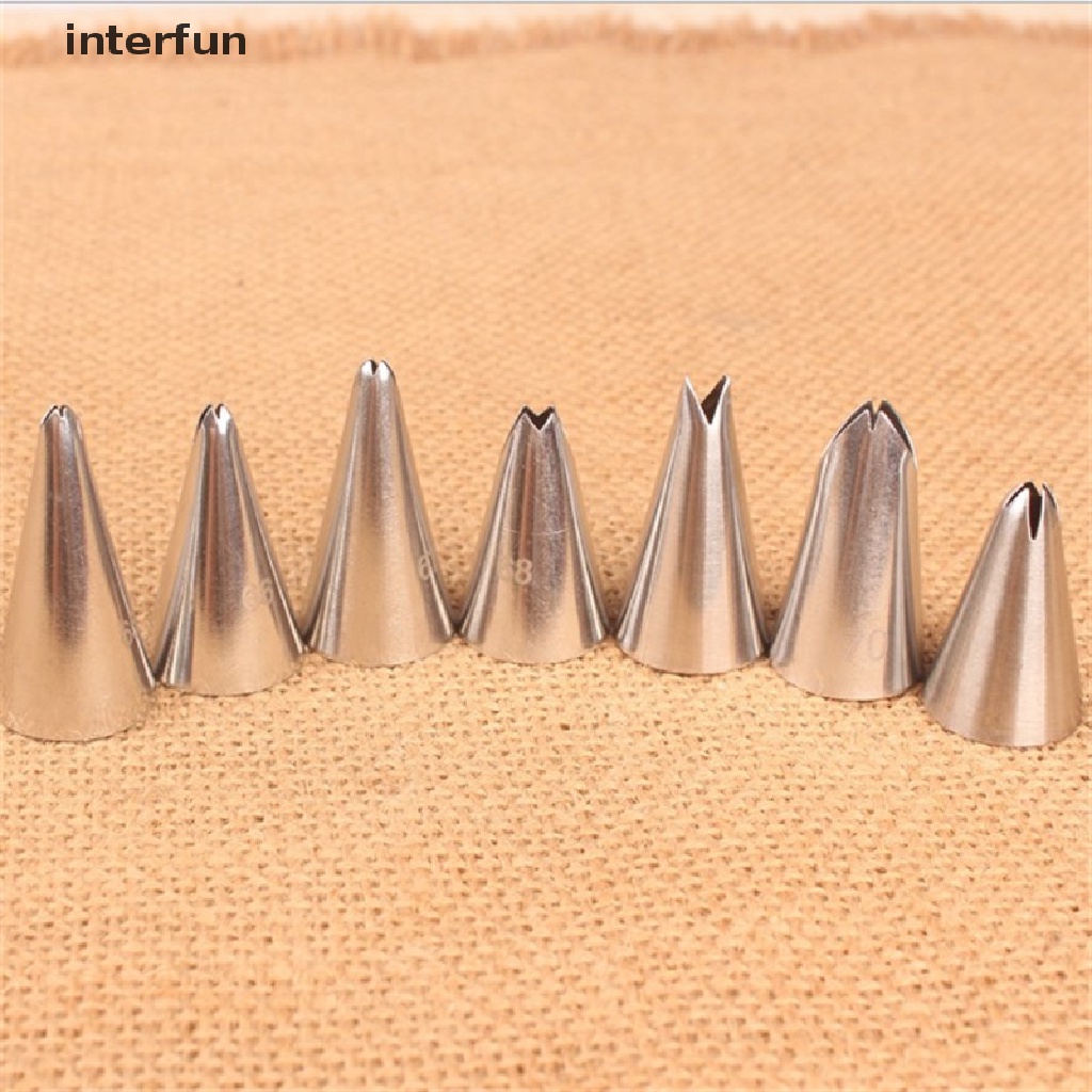 Bộ 7 Dụng Cụ Trang Trí Bánh Kem Bằng Inox Chuyên Dùng