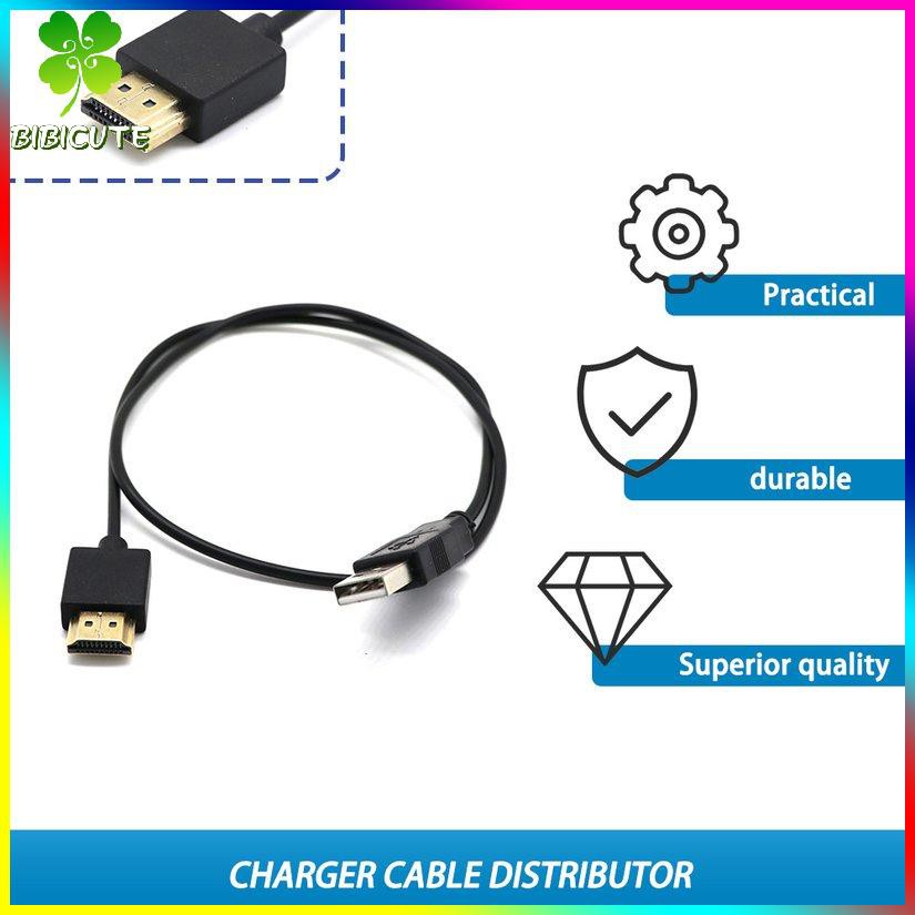 [Fast delivery]HDMI-compatible Male To Female Connector USB 2.0 Charger Cable Spliter Ad Ter