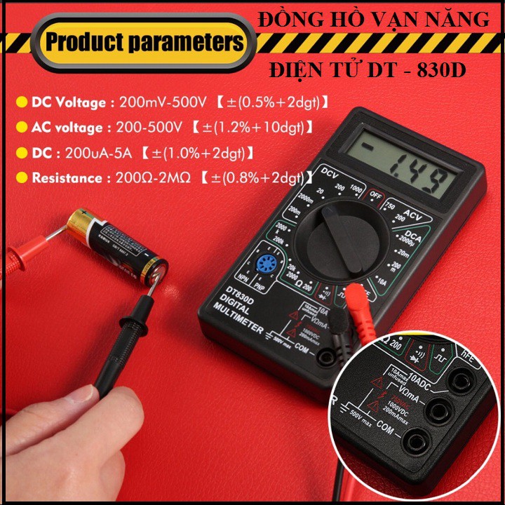 Đồng hồ đo vạn năng DT-830D
