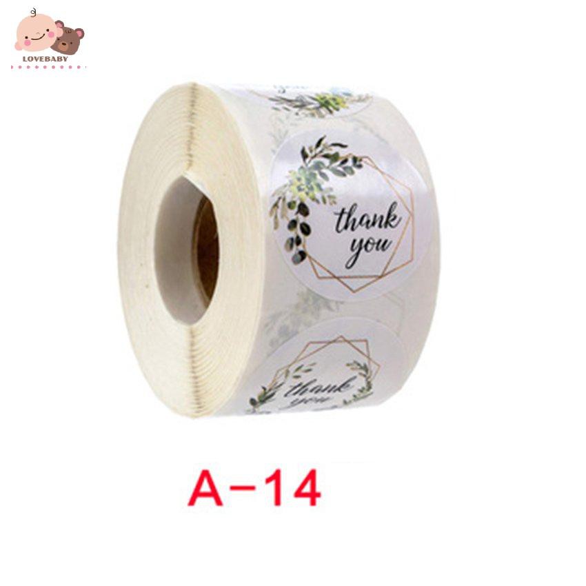 Cuộn Sticker Nhãn Dán &quot;Thank You&quot; Dùng Cho Văn Phòng Sáng Tạo