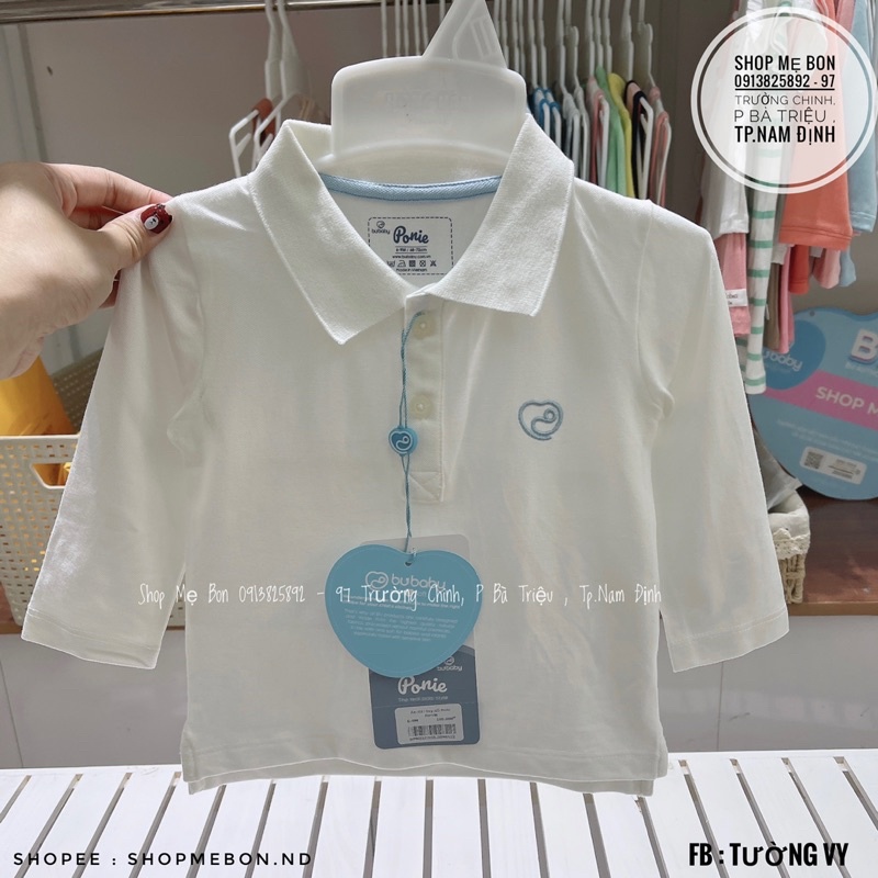 Áo dài tay Bu Polo Ponie cho bé trai bé gái