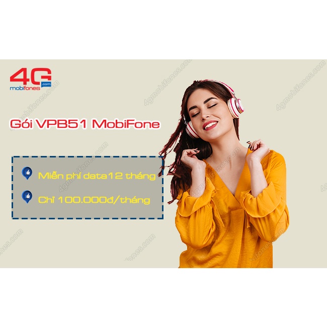 Sim Data Không Giới Hạn VPB51 Max Băng Thông Mobi 1 Năm-U1500 Trọn Gói MDT150 ESIM 5G vietnammobile sim mạng