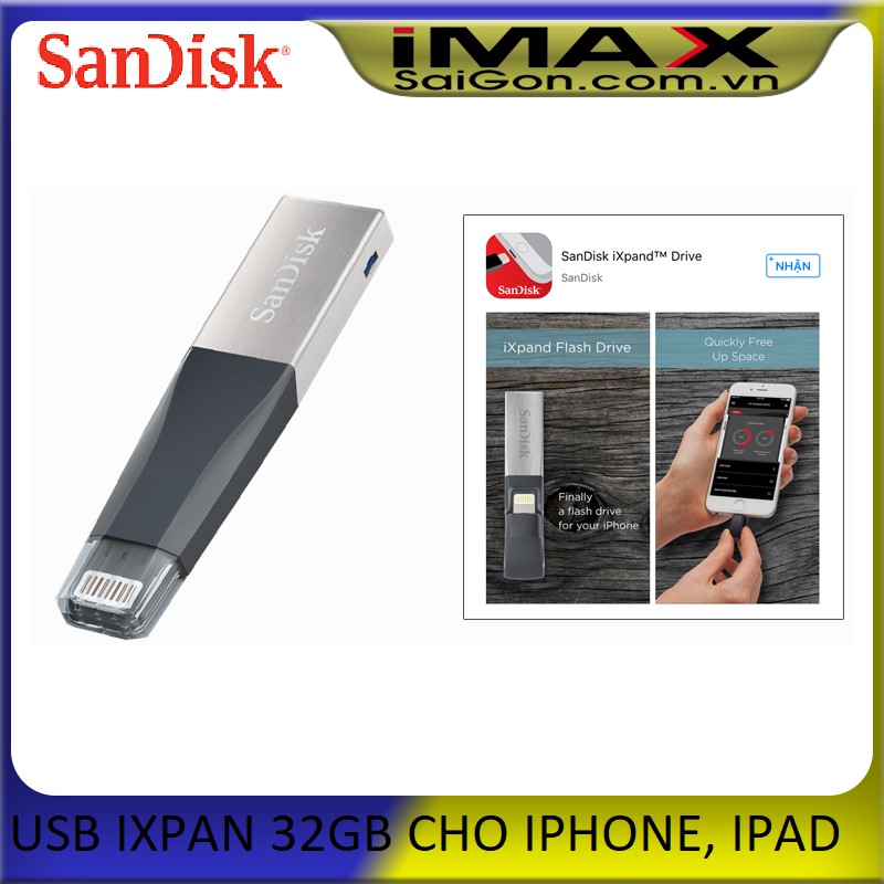 USB IXPAN 32GB ĐƯỢC DÙNG CHO IPHONE, IPAD