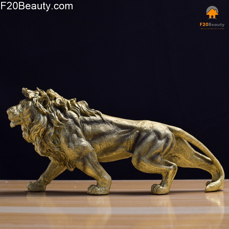 Mô hình trưng bày decor trang trí Tượng sư tử dũng mãnh