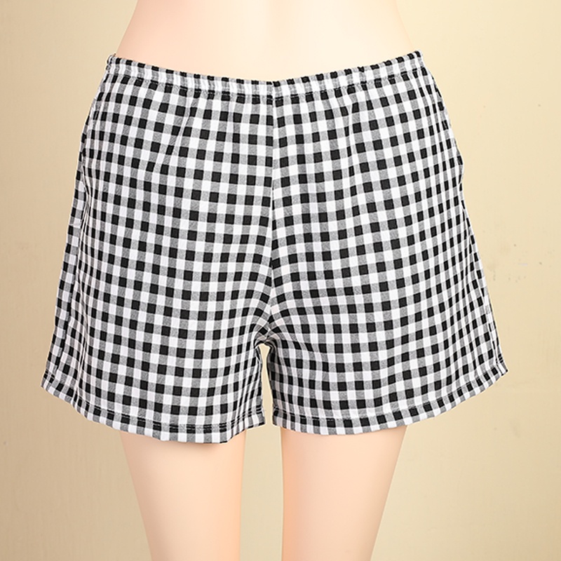 Xả Quần Đùi nữ Ca Rô vải cotton short co màu và Size chọn | BigBuy360 - bigbuy360.vn