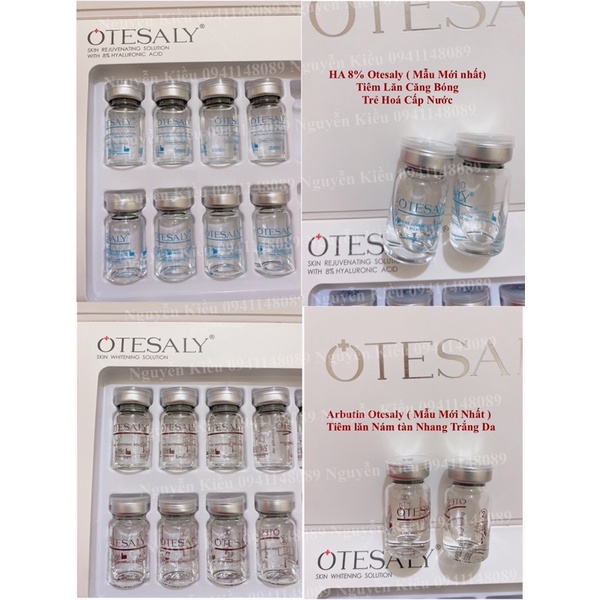 Otesaly HA 8% Tiêm meso PrP trắng da Cấp nước Căng bóng