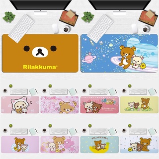 Tấm Lót Chuột Và Bàn Phím Máy Tính In Hình Gấu Rilakkuma Kiiroitori Nhật Bản Chống Trượt Không Thấm Nước 30x60cm