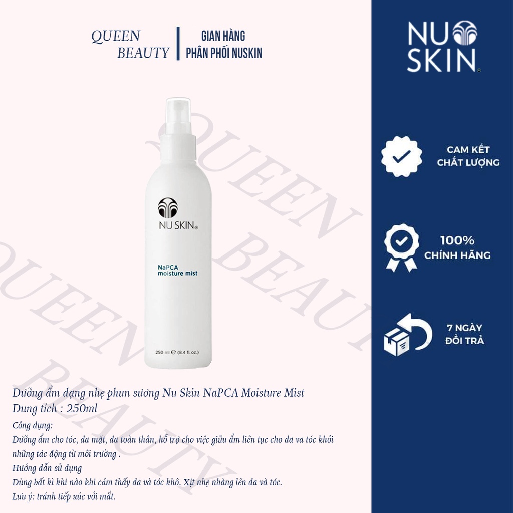 Xịt khoáng dưỡng ẩm Nuskin NaPCA Moisture Mist chống lão hóa 250ml dưỡng ẩm nhẹ nhàng