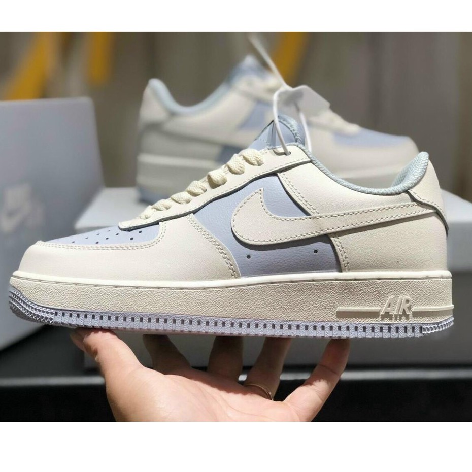 Giầy AF1 trắng xanh kem cao cấp. | BigBuy360 - bigbuy360.vn