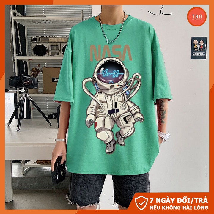 Áo thun form rộng unisex chất mát co dãn 4 chiều in NASA lạ mắt NTL111 | BigBuy360 - bigbuy360.vn
