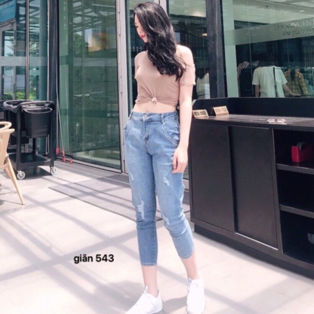 QUẦN BAGGY JEANS 9 TẤT NỮ