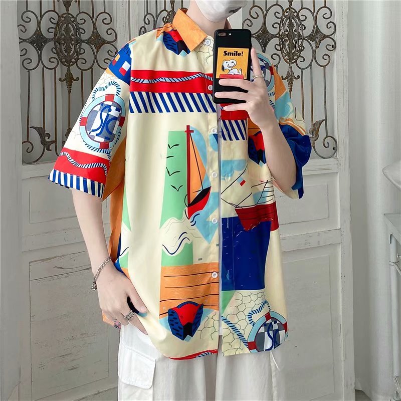 Áo Sơ Mi Nam Ngắn Tay In Hoa Văn 3d Cổ Điển 2021. (Size M-3Xl) | WebRaoVat - webraovat.net.vn