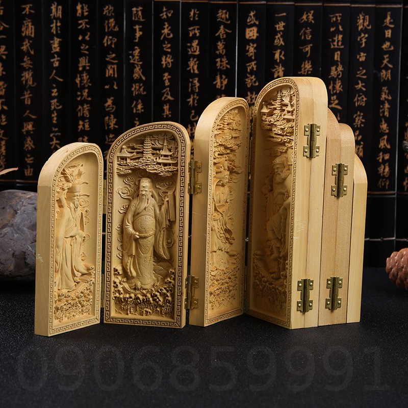 Bộ thẻ gỗ gấp gọn 8 mảnh  - Gỗ Hoàng Dương