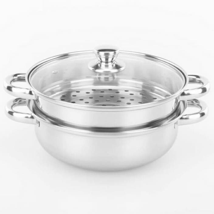 [Xả Kho]Nồi hấp inox 2 tầng POT size 28cm